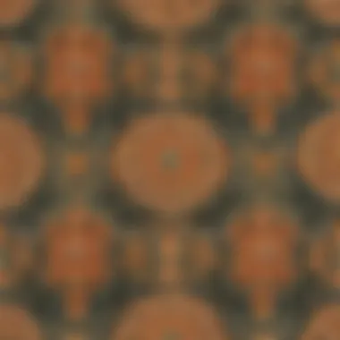 Illustration showing intricate pattern design inspired by numbers