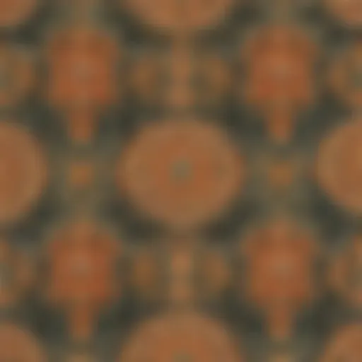 Illustration showing intricate pattern design inspired by numbers