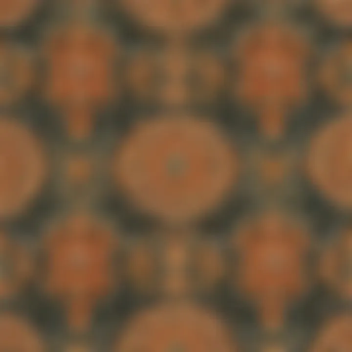 Illustration showing intricate pattern design inspired by numbers