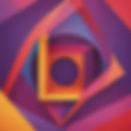 Abstract geometric shape artistry