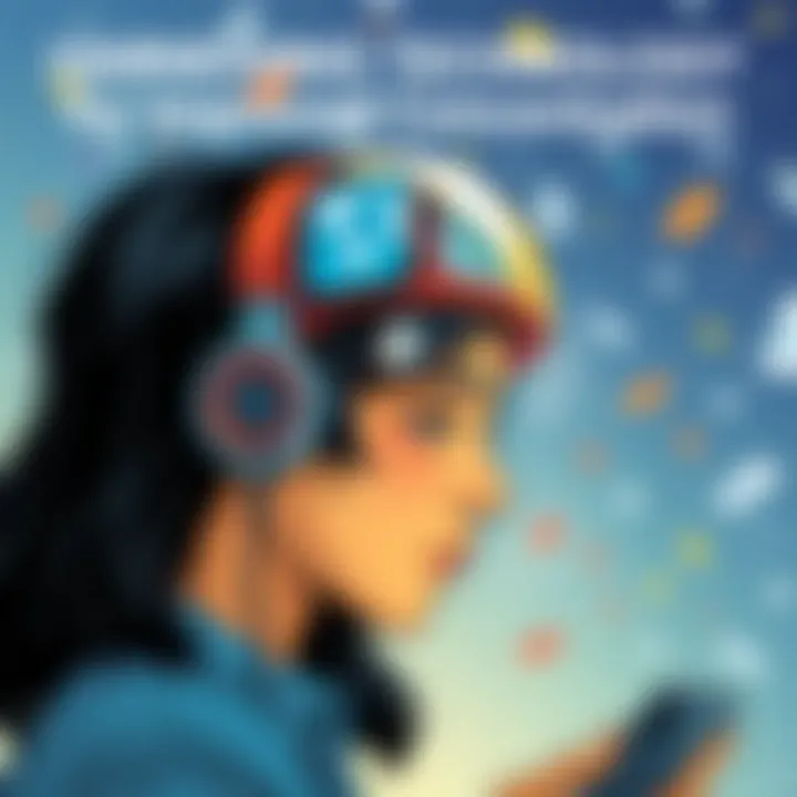 Harnessing Technology for Improved Concentration A person using technology to enhance focus with apps and digital tools