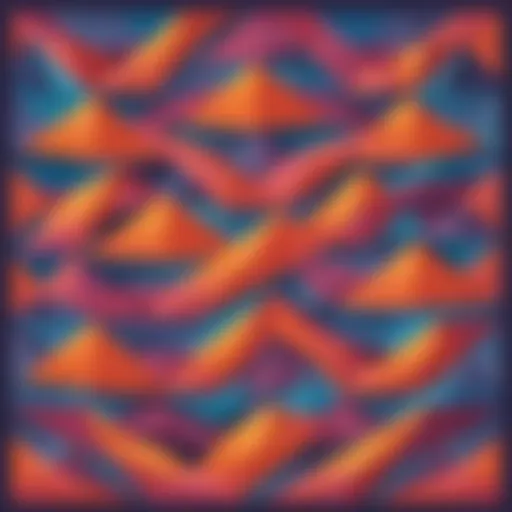 Illustration of a geometric pattern representing division concepts