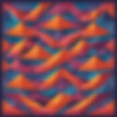 Abstract Division Art Illustration of a geometric pattern representing division concepts