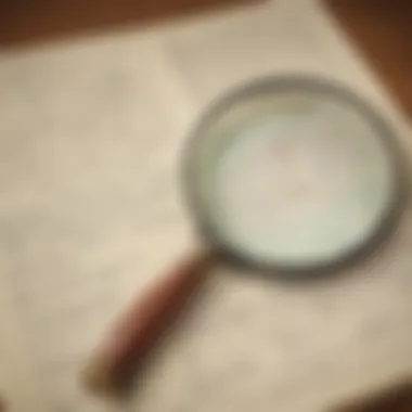 Division Precision Focus Illustration of a magnifying glass focusing on division calculations