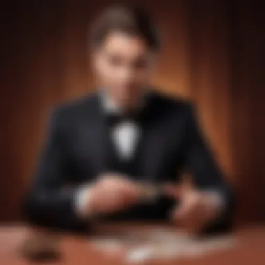 Card Sleight Expertise Magician showcasing a card manipulation trick