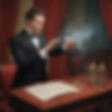 Vanishing Act Mastery Illusionist performing a disappearing act