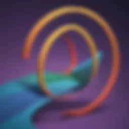 Illustration depicting abstract concept of polynomial factoring