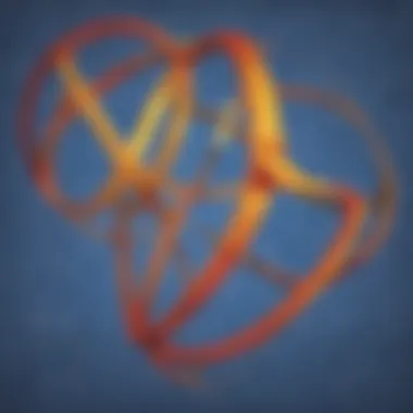 Artistic depiction showcasing advanced strategies for polynomial factoring
