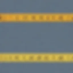 Visual representation of fractions on a number line
