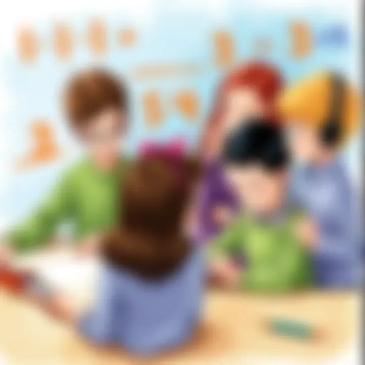 Children using interactive methods to learn multiplication