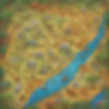 Adventurous Math Challenge Map A colorful safari map highlighting various math challenges