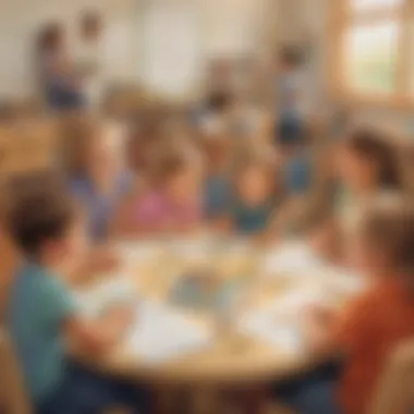 Collaborative Learning in Mathematics A joyful classroom setting with children participating in a group math activity