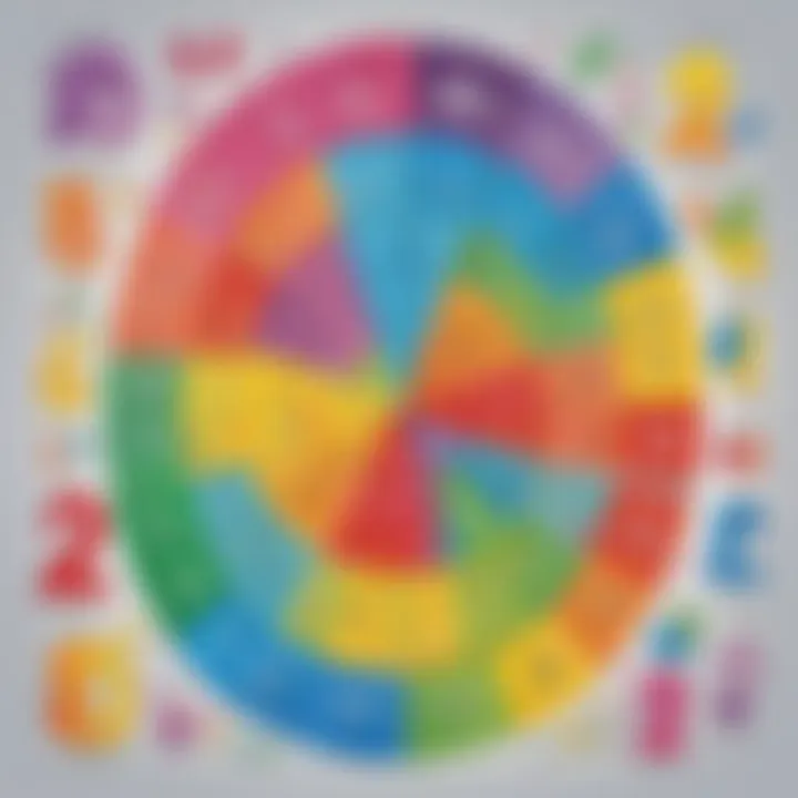 Colorful math worksheets for young learners