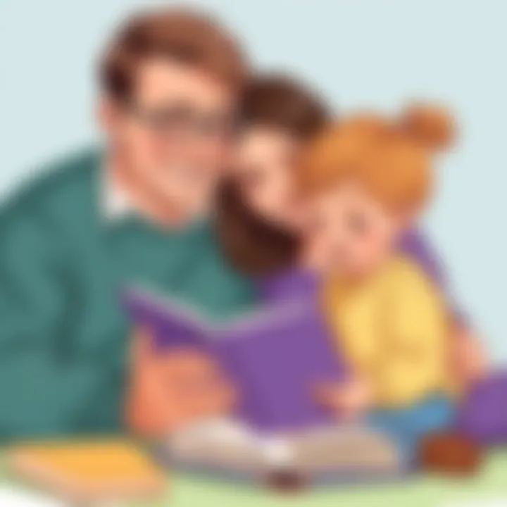 Parent reading with a child