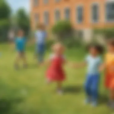 Jump Rope Fun for Little Ones Young children enjoying a group jump rope activity