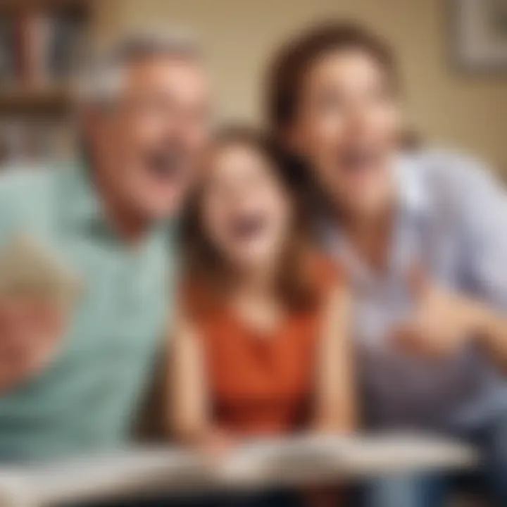 Parents listening to a funny joke