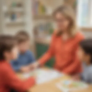 Demonstrating Phonemic Awareness Techniques Educator demonstrating phonemic awareness techniques