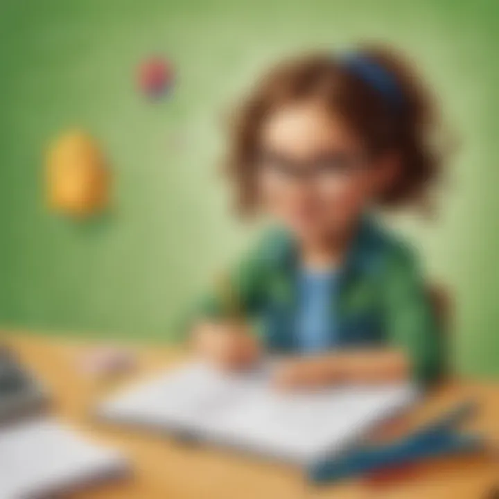 Imagery symbolizing positive attitude towards mathematics