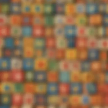 Illustration of alphabet blocks used in pre k literacy learning
