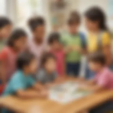 Social Interaction in Action A collaborative activity showcasing social interaction among young learners