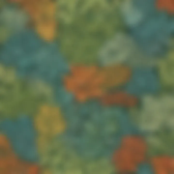 Preschool printing sheet featuring intricate nature patterns