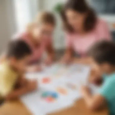 Parental Involvement in Math Learning Parents assisting children with printable math worksheets