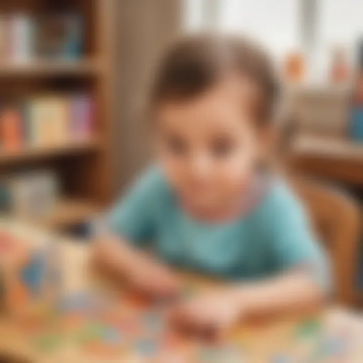 Engaging in a puzzle-solving activity for cognitive development