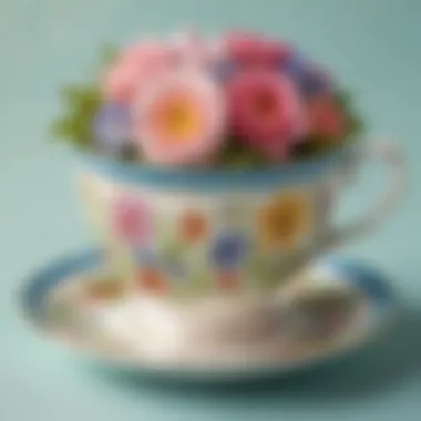 Charming Teacup Art Project Quaint teacup art project for Mother's Day