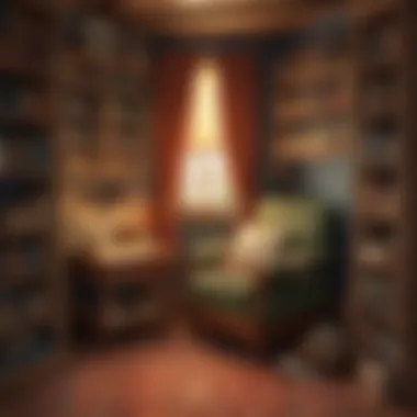 Inspiring Reading Spaces A cozy reading nook with historical fiction books and educational materials