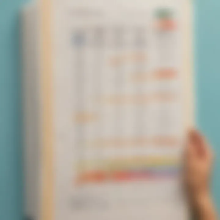 Visual representation of a 5th grader's reading progress chart showing growth and improvement