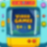 A colorful and engaging video game interface suitable for young children
