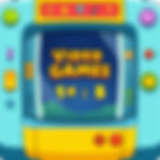 A colorful and engaging video game interface suitable for young children