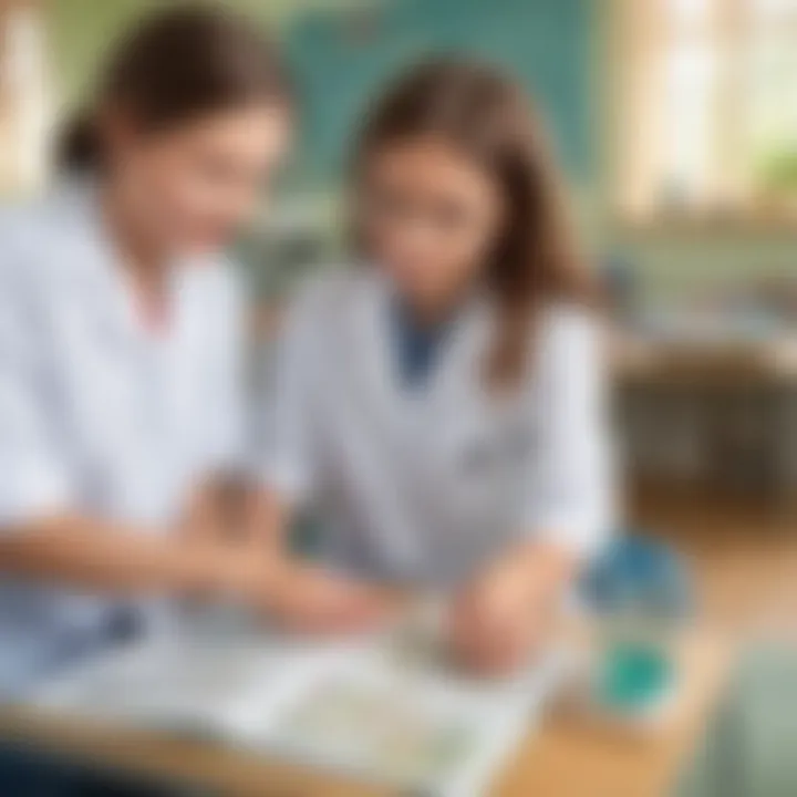 Educational science game being played in classroom