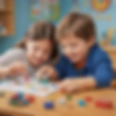 Young learners discovering the properties of magnets with various objects