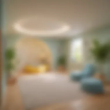 Creating Serene Environments for Optimal Learning Sensory integration room design with calming elements and natural lighting for a soothing learning environment