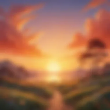 Sunrise: A New Day of Inspiration A serene landscape depicting a sunrise, symbolizing new beginnings and possibilities.