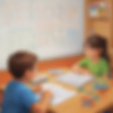 Engaging Algebra Activities for Young Learners Elementary students engaged in algebra activities