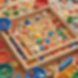 Colorful sorting game materials for kindergarten