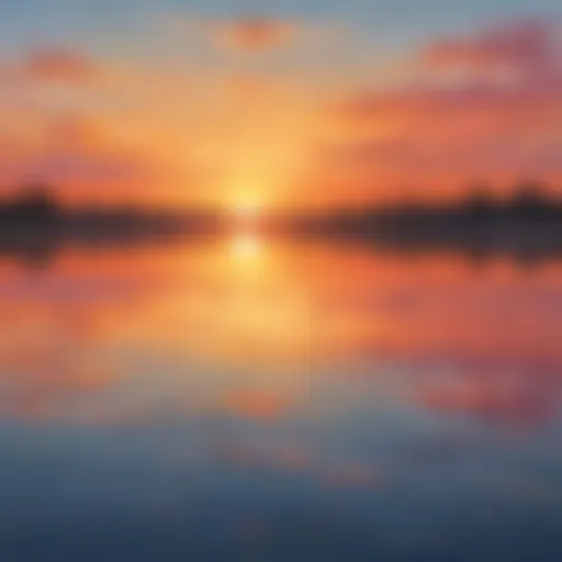 Sunset Reflection on Water