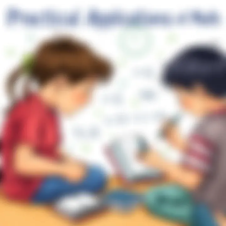 Children using math in real-life scenarios