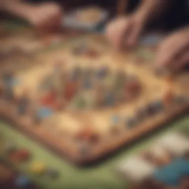 Strategic Board Game Challenge Group enjoying a strategic board game challenge