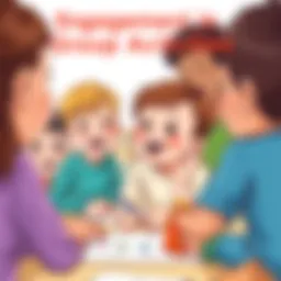 A preschooler joyfully engaging in a group activity, showcasing enthusiasm and collaboration.