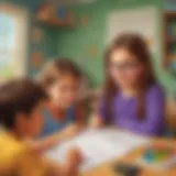 Children engaging in a fun math activity