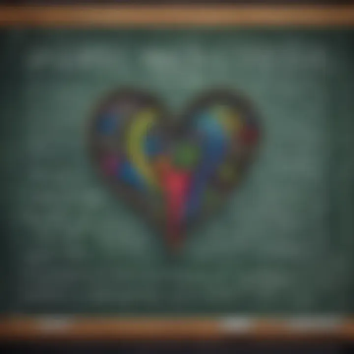 Inspiring quote on a chalkboard about the love for math