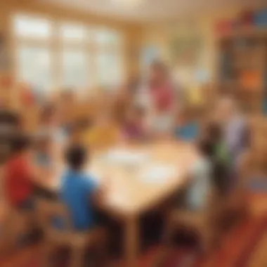 Fostering a Joyful Learning Environment A joyful classroom setting with children engaged in math learning