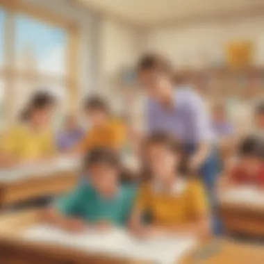 Improving Structure Teacher guiding students on proper essay structure