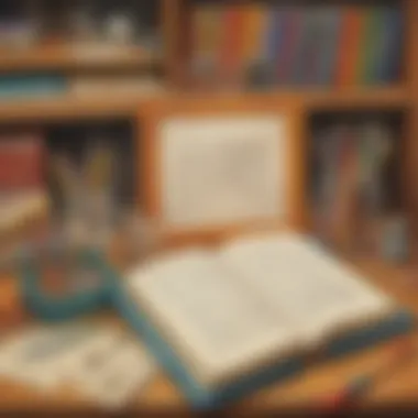 Inspiring Writing Prompts A colorful display of writing prompts and tools for young writers