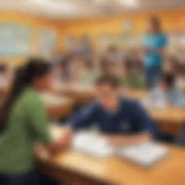 Engaging Minds in Learning A classroom scene highlighting student engagement
