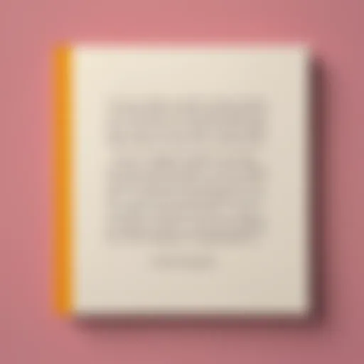 Inspiring quote written on a minimalistic background