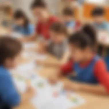 Interactive Learning with Letter U Activities Children actively working on letter U activities